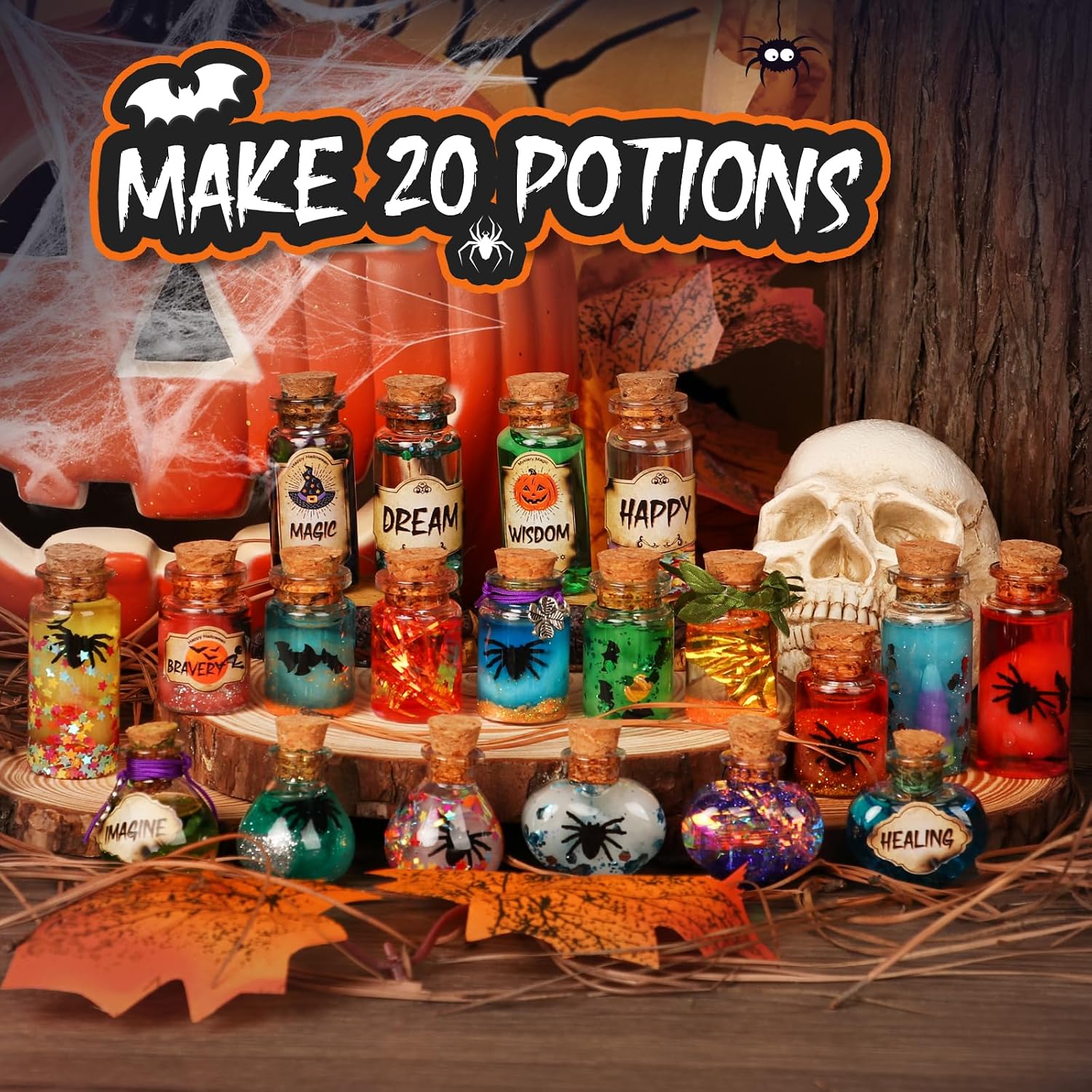 Detalle 2 de Mystery Potions Mystery-potions-001 – zestaw mikstur, 20 butelek i 7 przepisów