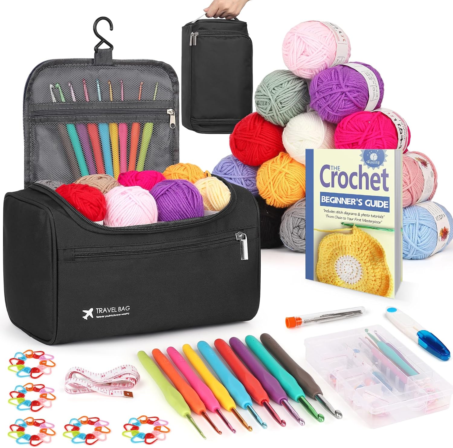Reessy Crochet Kit 88PCS for Beginners