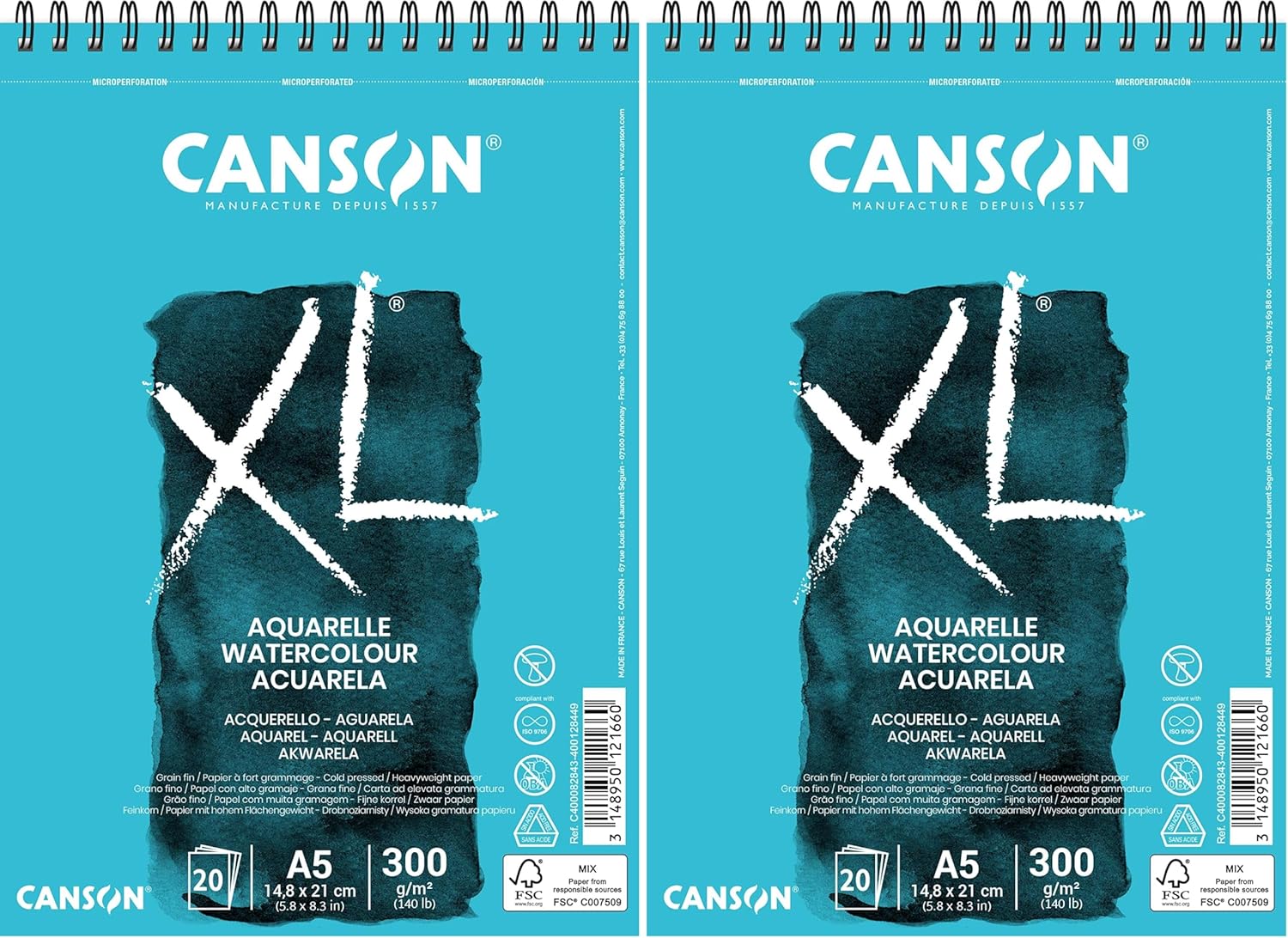 Thumbnail 6 de CANSON XL Aquarelle : album à spirale A3 30 feuilles 300 g/m², blanc