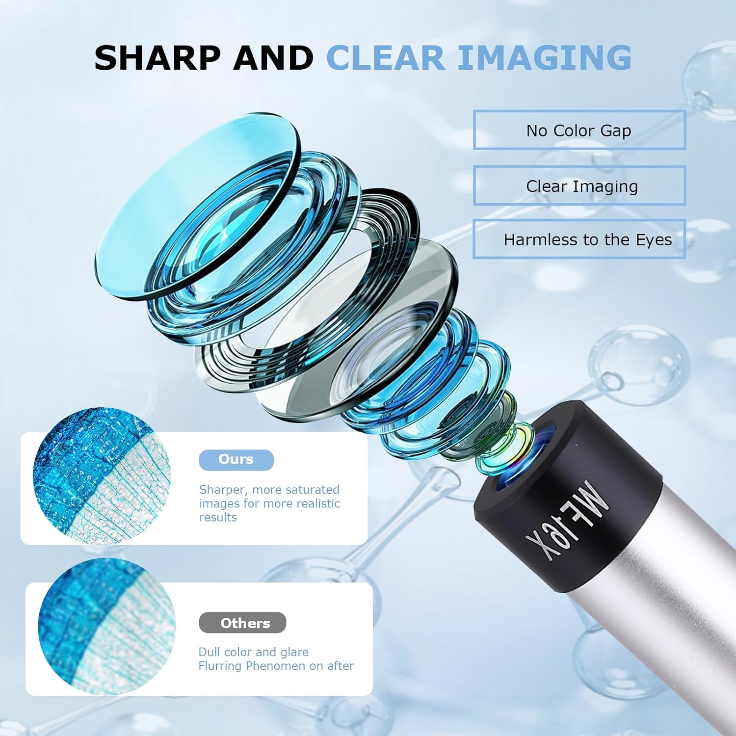 Thumbnail 2 de Microscope for Adults & Kids: 40X-2500X High-Power Compound Microscope with Slides Set & Phone Holder