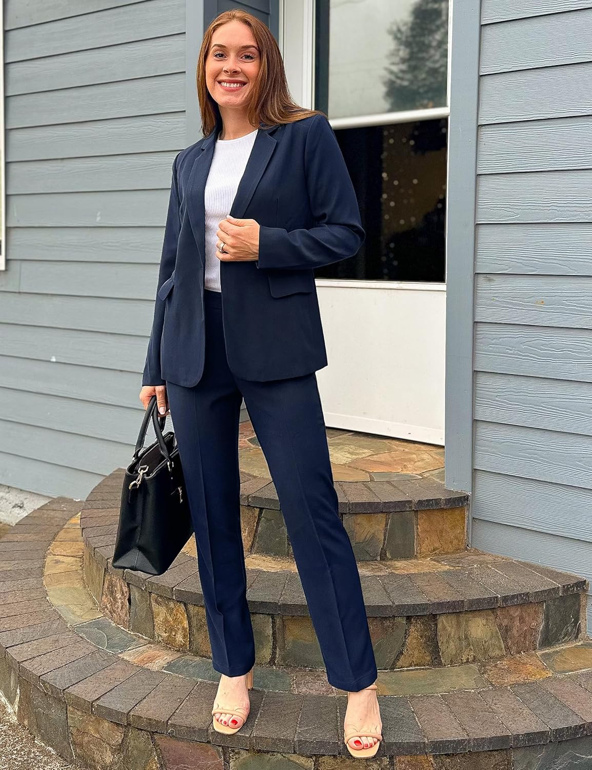Detalle 2 de luvamia Two-Piece Blazer and Pants suit