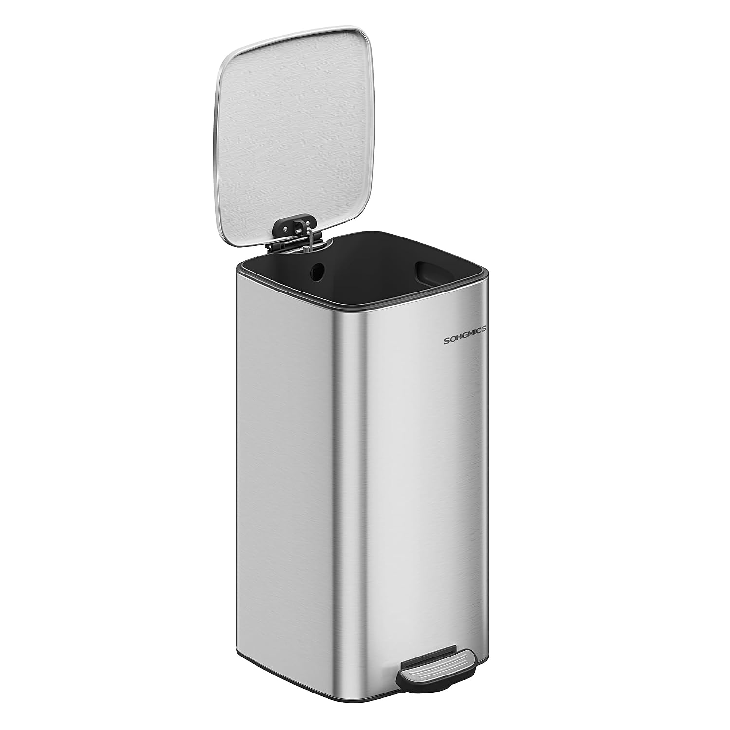 Detalle de SONGMICS kitchen bin 30 L stainless pedal