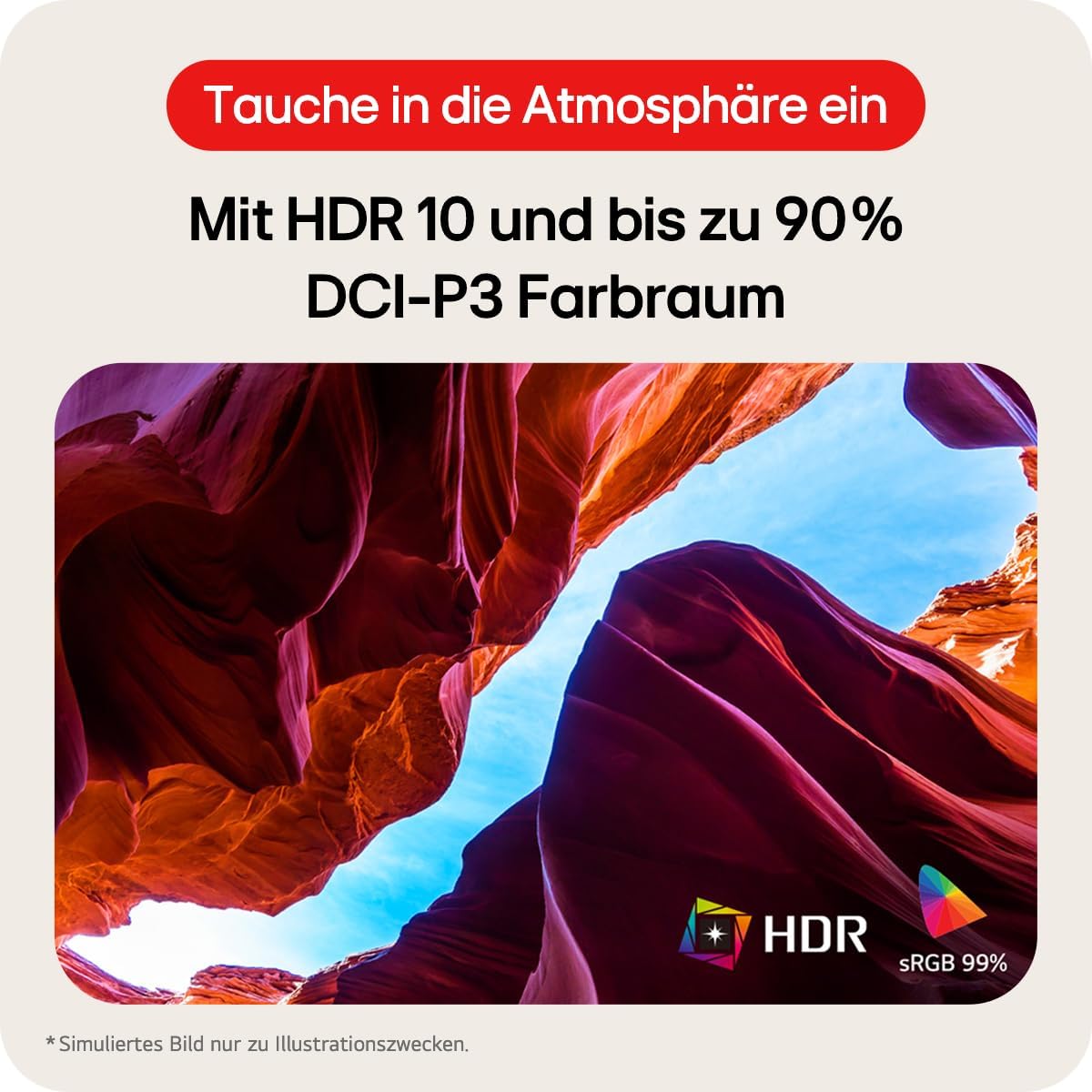 Thumbnail 2 de LG UltraWide 34WR50QK-B: 34 Zoll UWQHD Curved Monitor mit 100 Hz
