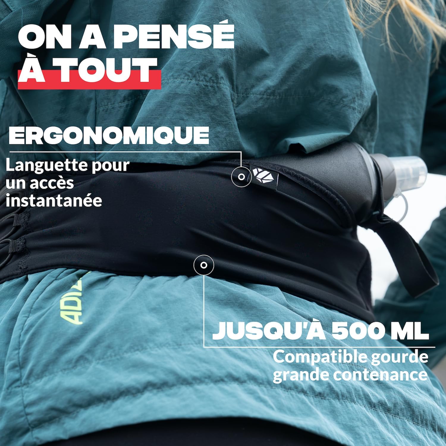 Thumbnail 1 de Shapeheart Ceinture de Sport Ajustable avec Rangement Intelligent et Système de Serrage Anti-Remontée