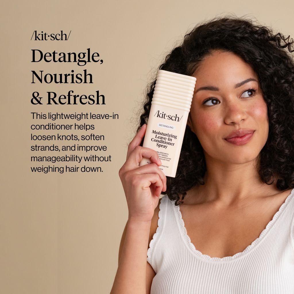 Detalle 2 de Kitsch Argan Milk Leave-In Conditioner 6.3 oz