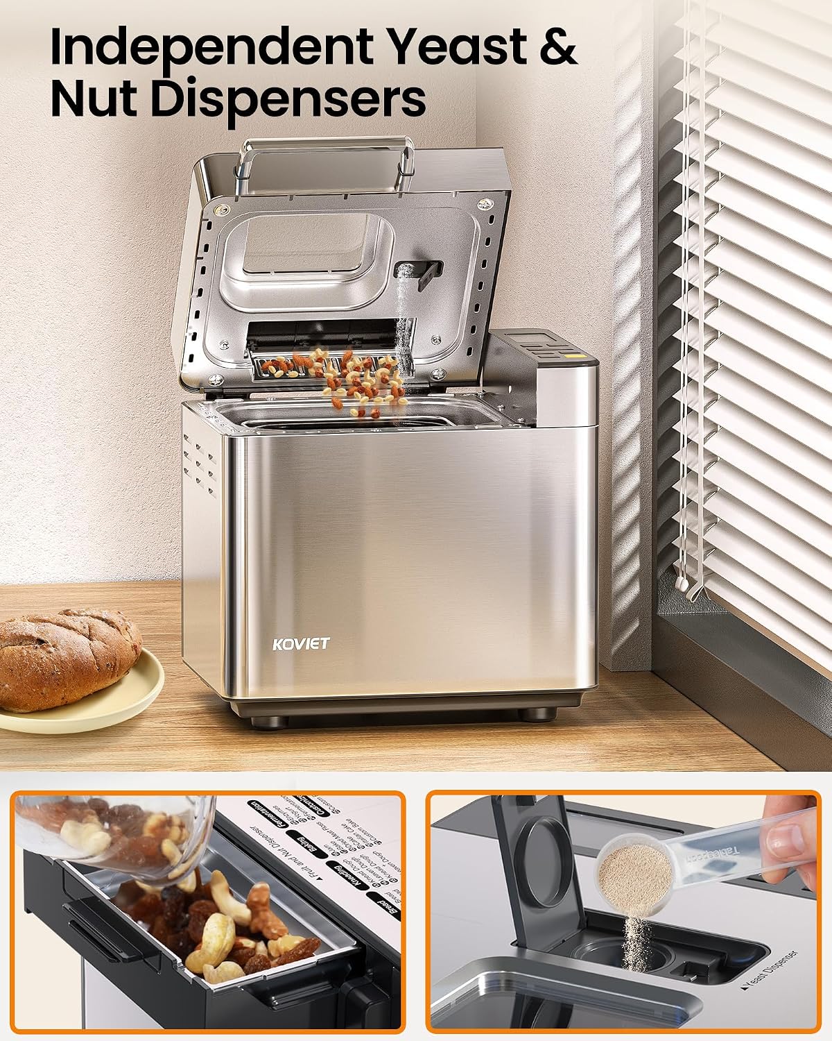 Thumbnail 2 de KOVIET 25-in-1 Bread Maker Machine
