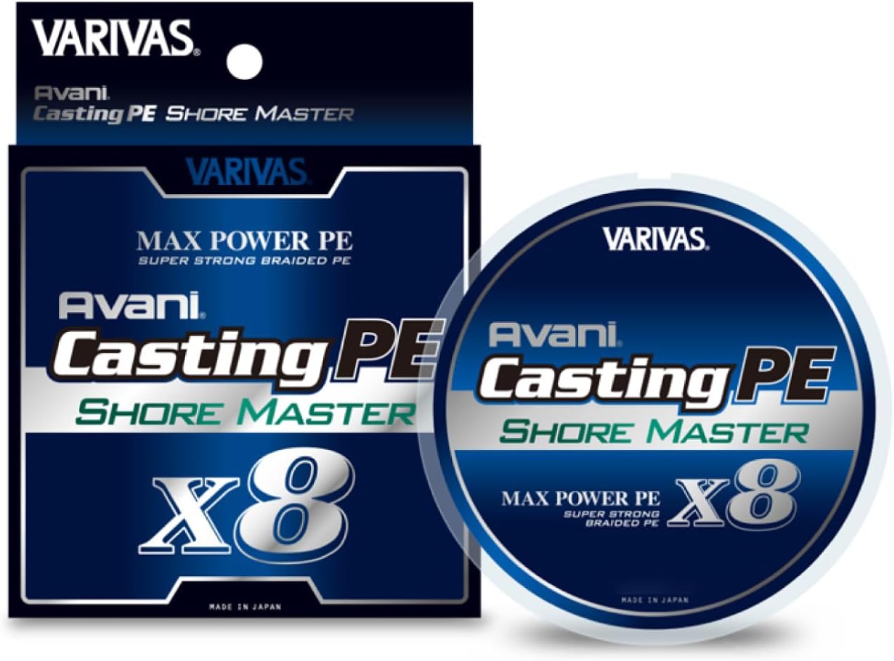 Detalle de VARIVAS アバニ キャスティングPE マックスパワー X8 ショアマスター 1.2号 200m 8本編み ホワイト