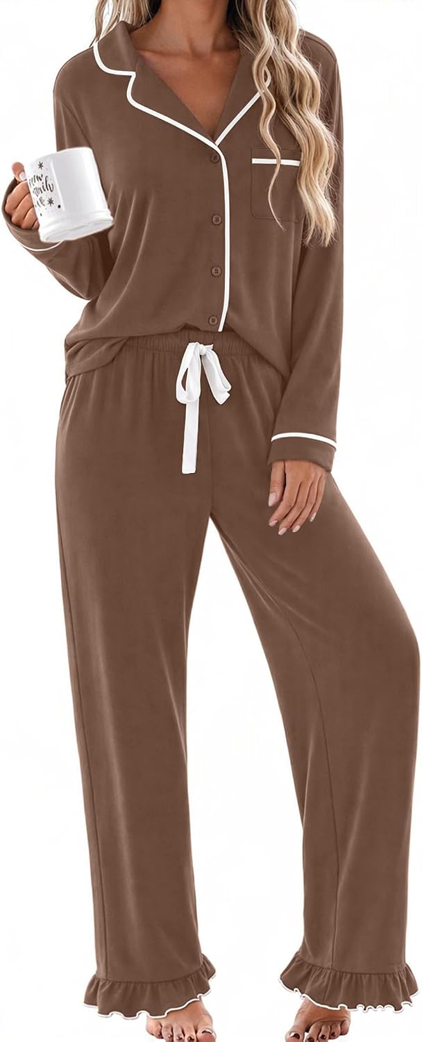 Detalle de Ekouaer Women's Pajama Set