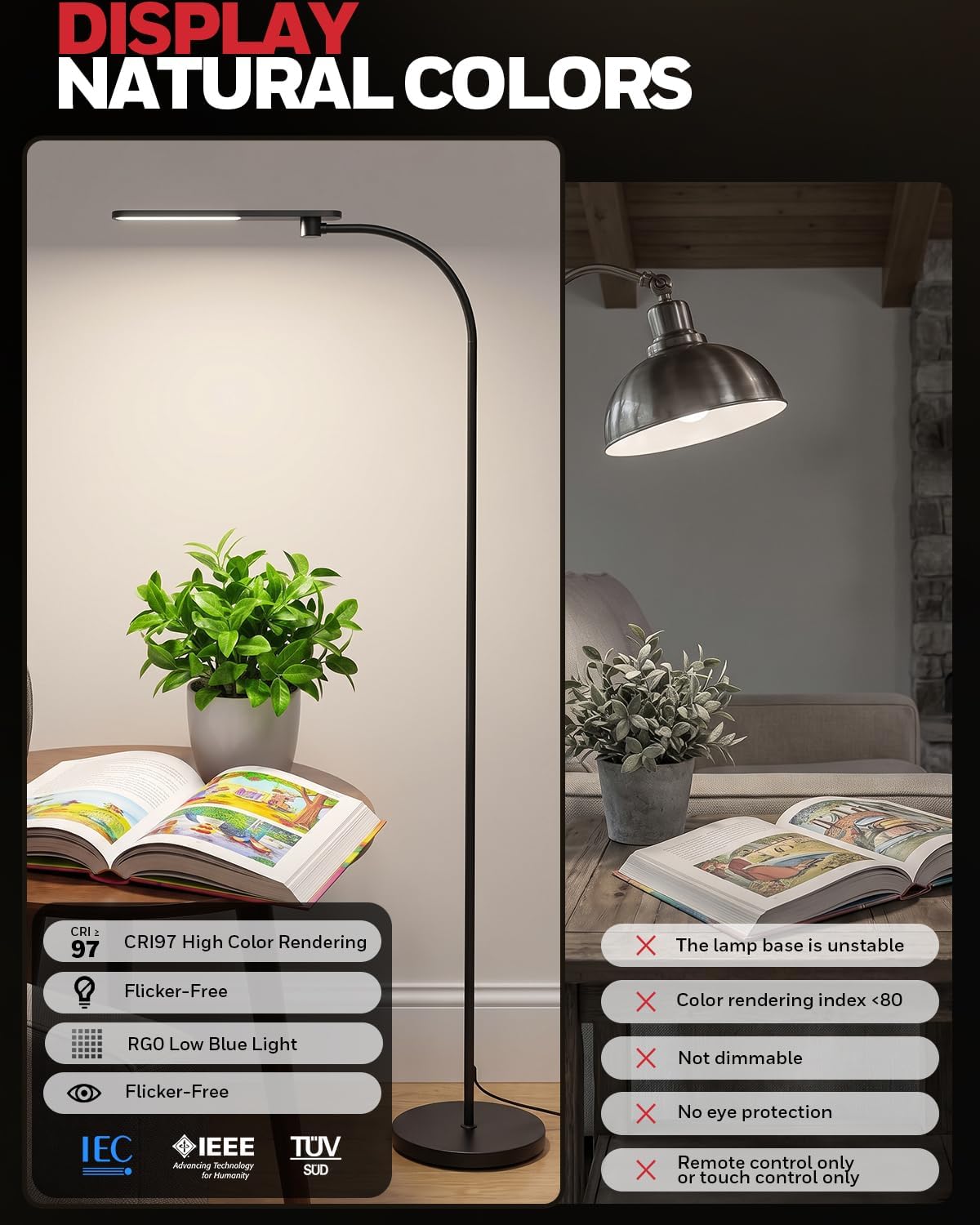 Thumbnail 2 de Honeywell LED Floor Lamp, 77-inch