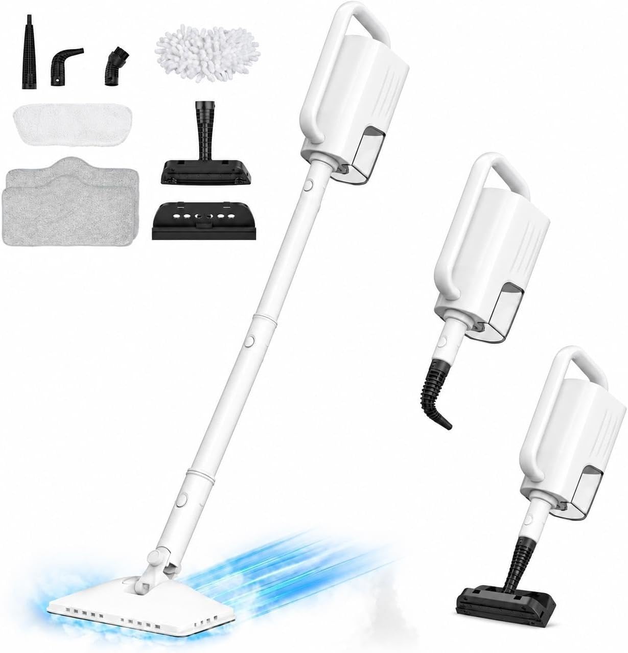 Detalle de ACHTFACH SC-05 6-in-1 Steam Mop with Rotating Head and Removable Tank