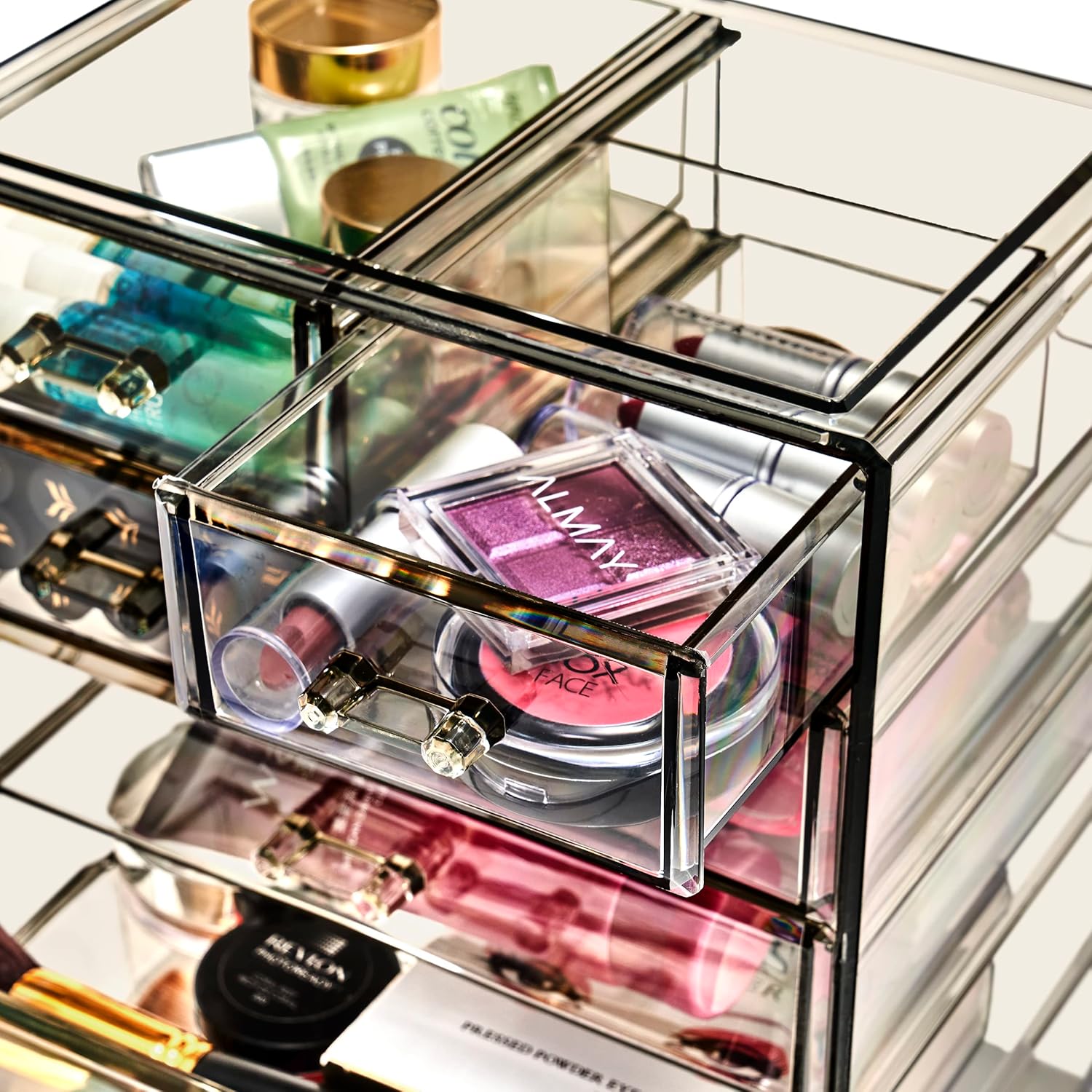 Thumbnail 4 de Sorbus Acrylic Makeup Organizer Set — 7-Drawer Vanity Storage (Black Jewel)