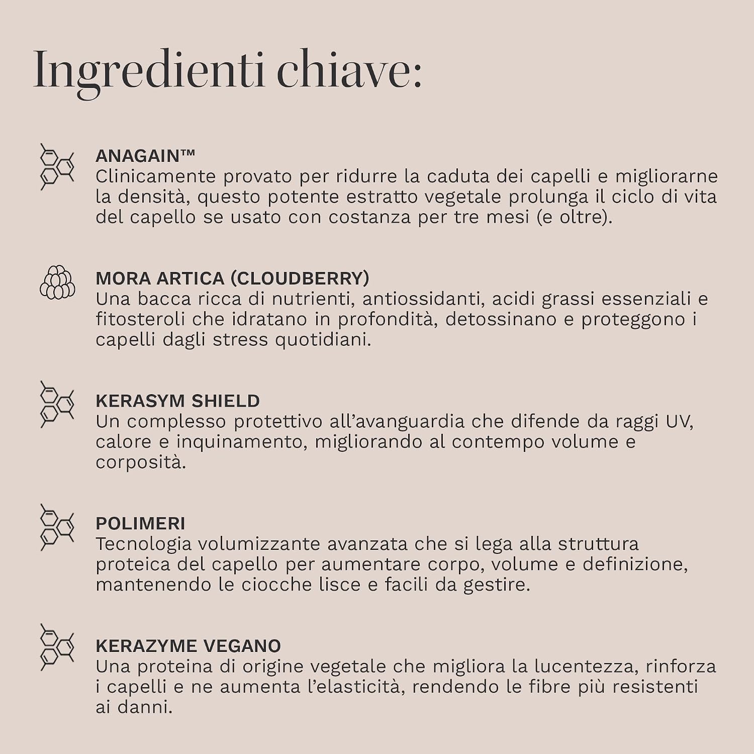 Detalle de HAIR BURST Spray Elisir per Volume e Crescita – Elixir efficace per capelli più pieni e forti