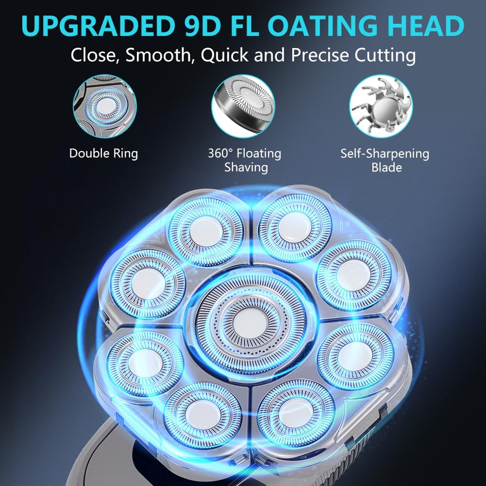 Detalle 2 de OFFCUP Electric Head Shaver 9D