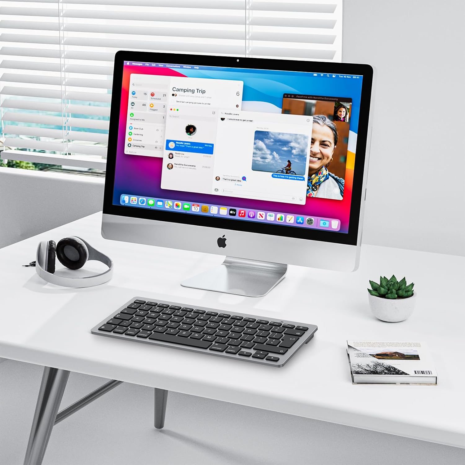Thumbnail 6 de OMOTON Bluetooth Keyboard for Mac (UK Layout, Space Grey)
