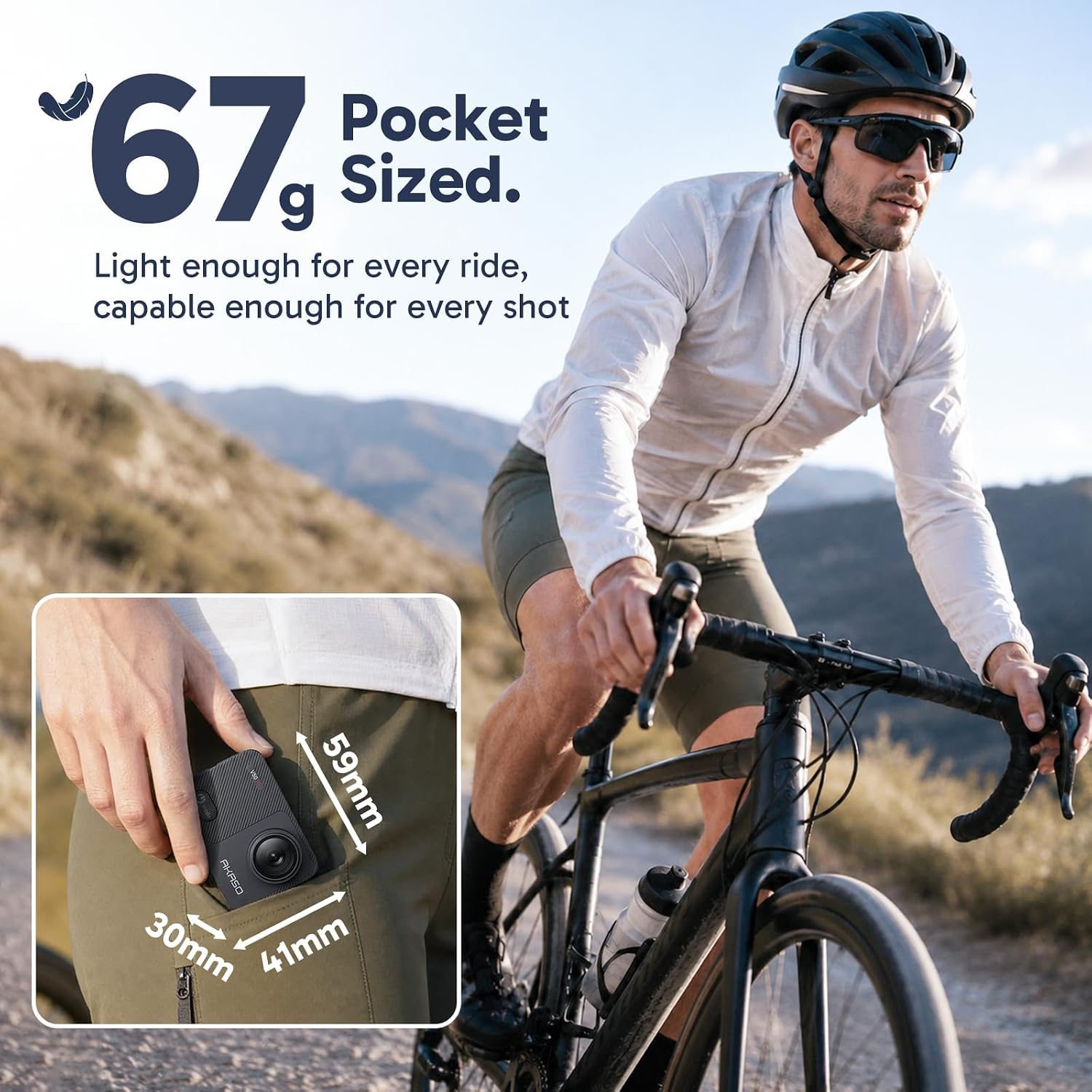 Thumbnail 4 de AKASO V50 X 4K action camera with 64GB