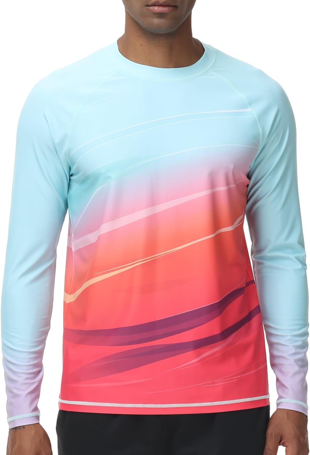Thumbnail 6 de VAYAGER Herren Rashguard Langarm UPF 50+ – Schnelltrocknendes Schwimmshirt