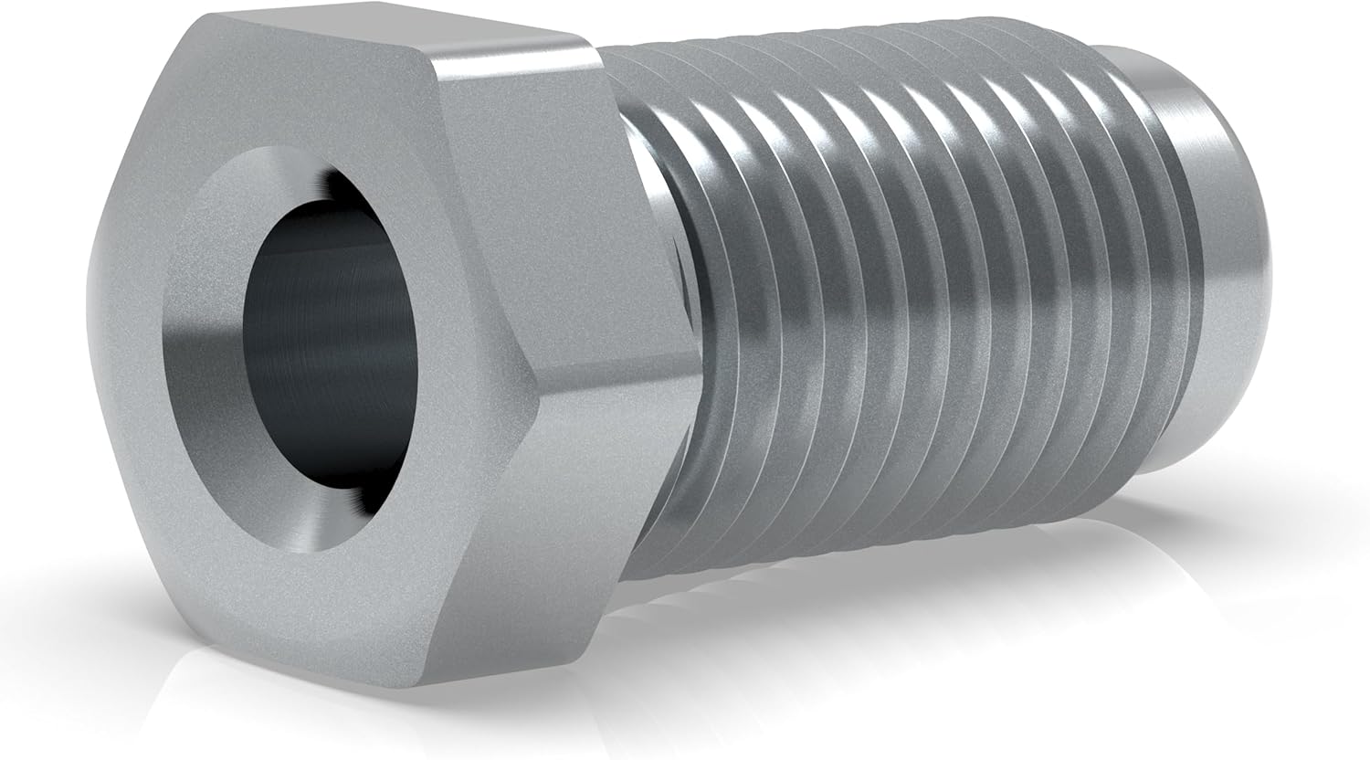 Detalle de Lot de 4 raccords mâles 3/8" x 24 UNF AUPROTEC Type F pour tuyau de frein Ø 4,75 mm (évasure DIN type F)