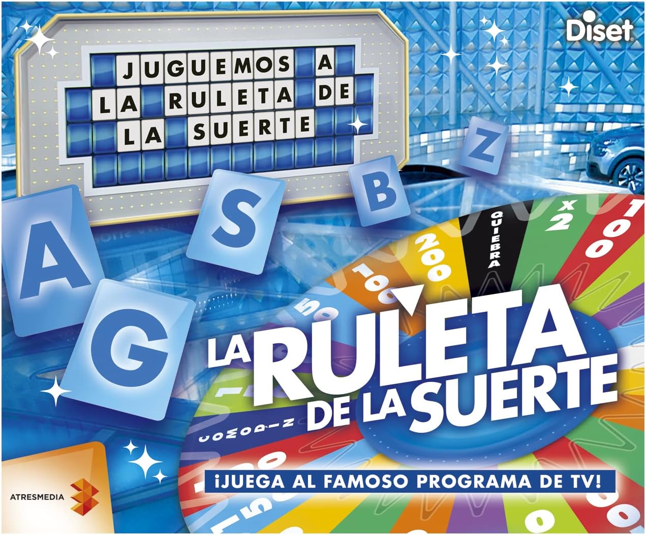 Detalle 2 de Diset La Ruleta de la Suerte 🎡 Juego de Mesa para 2-4 Jugadores