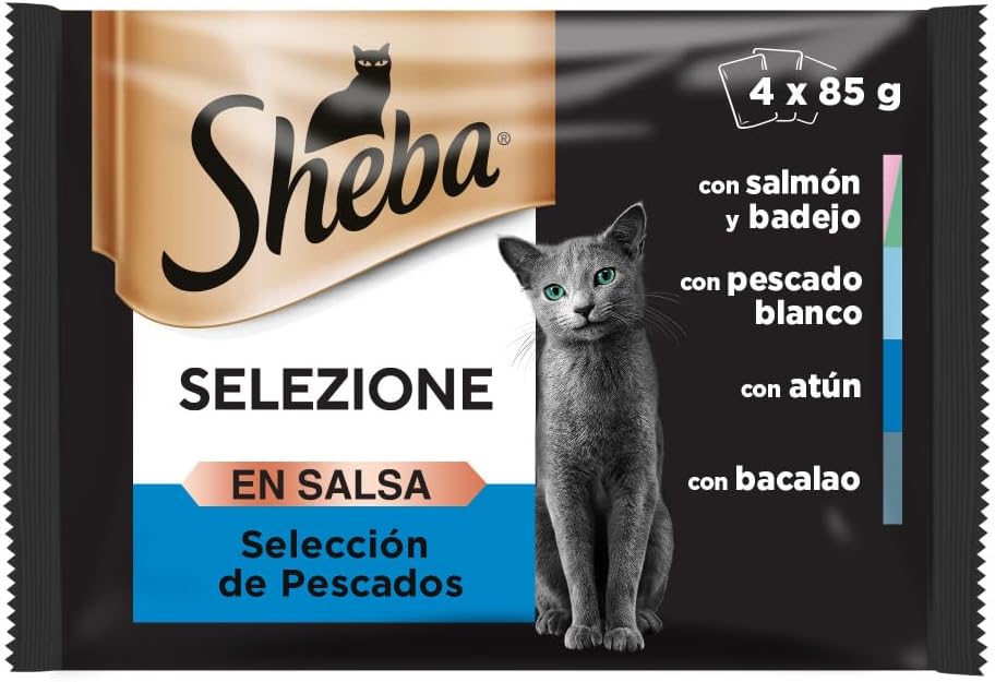 Thumbnail 1 de Sheba Selezione Pescados en Salsa, Comida Húmeda Gatitos 🐱