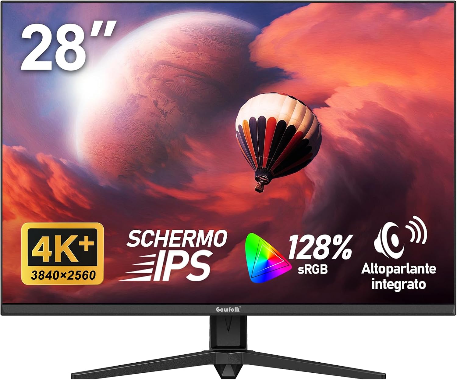 Detalle de Gawfolk Monitor 28" UHD 4K 3:2 IPS con altoparlanti integrati