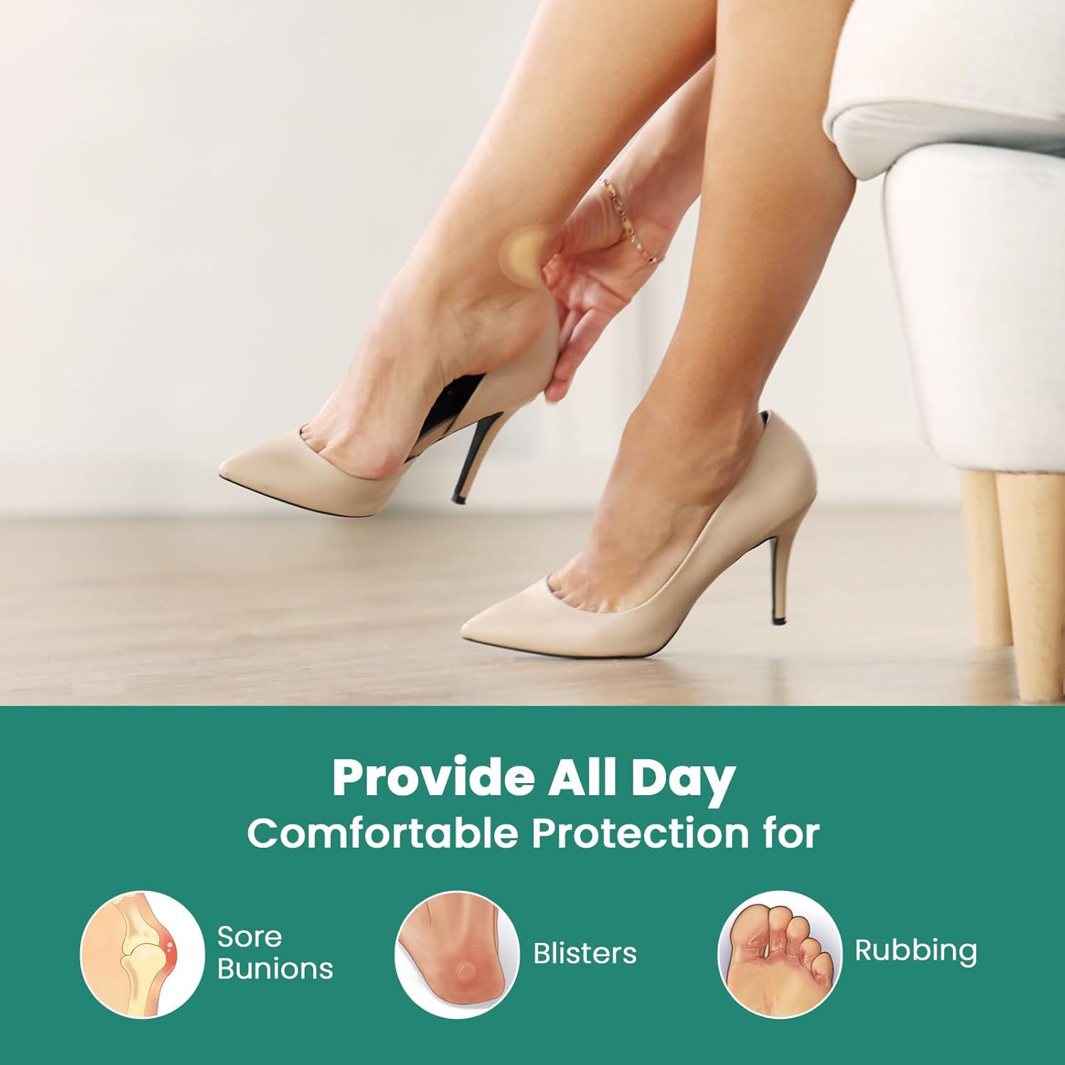 Thumbnail 2 de Welnove 21 Pieces Blister Plasters for Feet – Invisible Hydrocolloid Gel Bandages