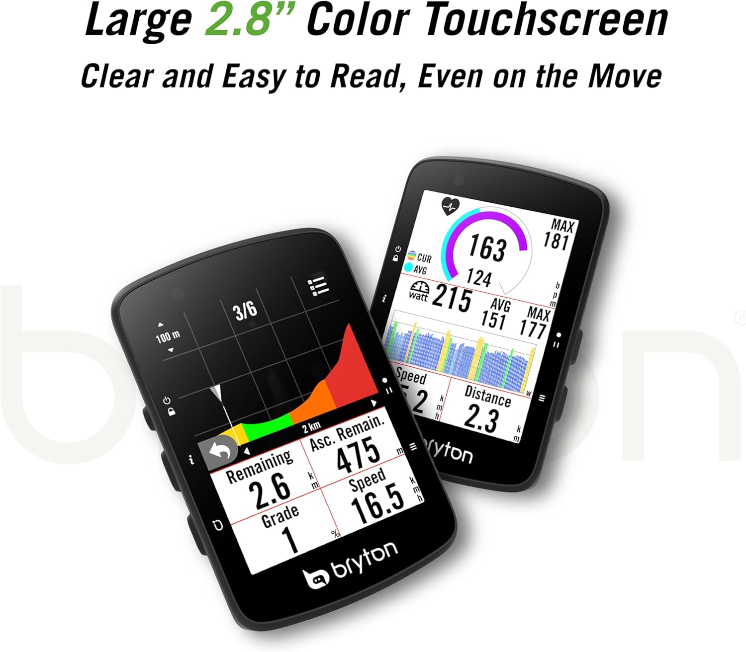 Detalle 2 de Bryton Rider 650 2.8" GPS cycling computer