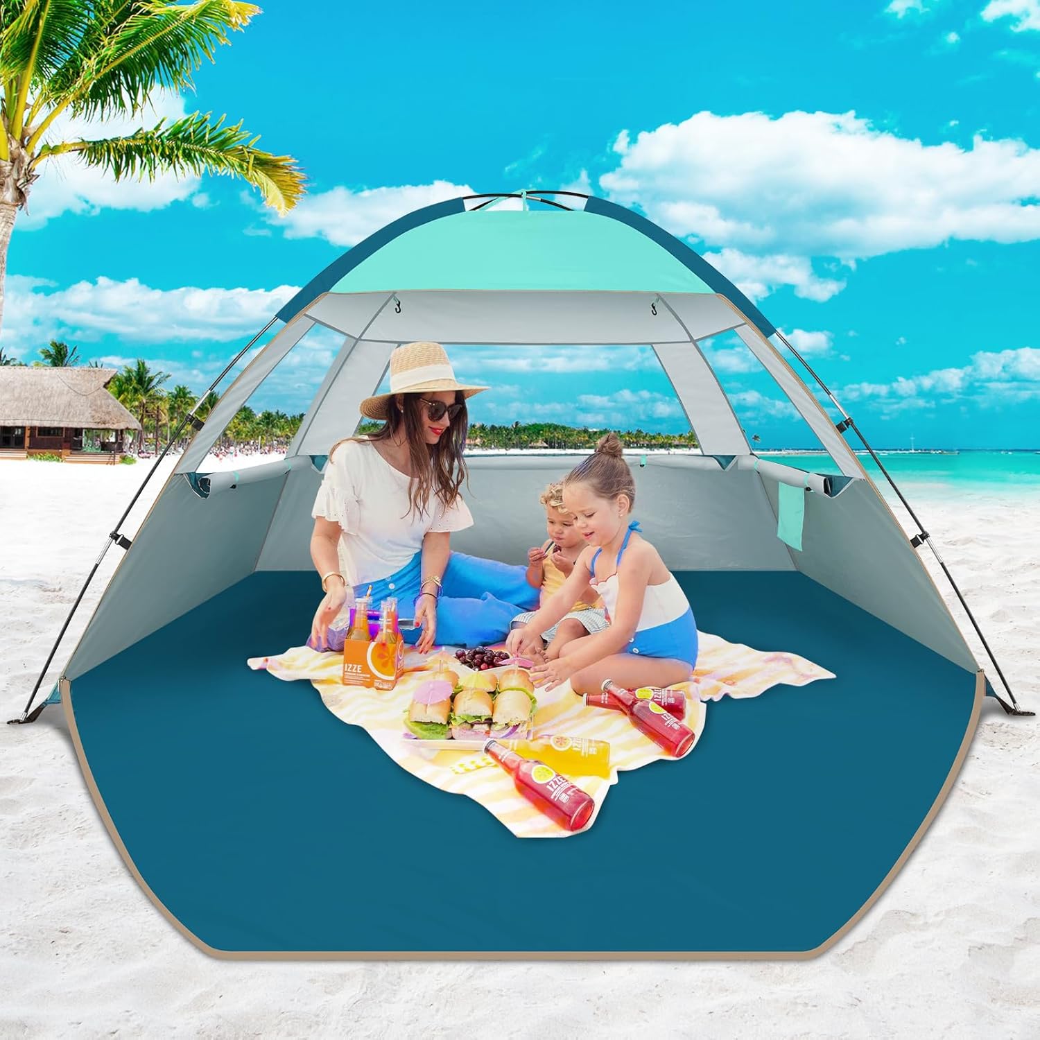 Thumbnail 6 de COMMOUDS Beach Tent Sun Shade with UPF 50+ Protection (for 3/4/6/8 people)