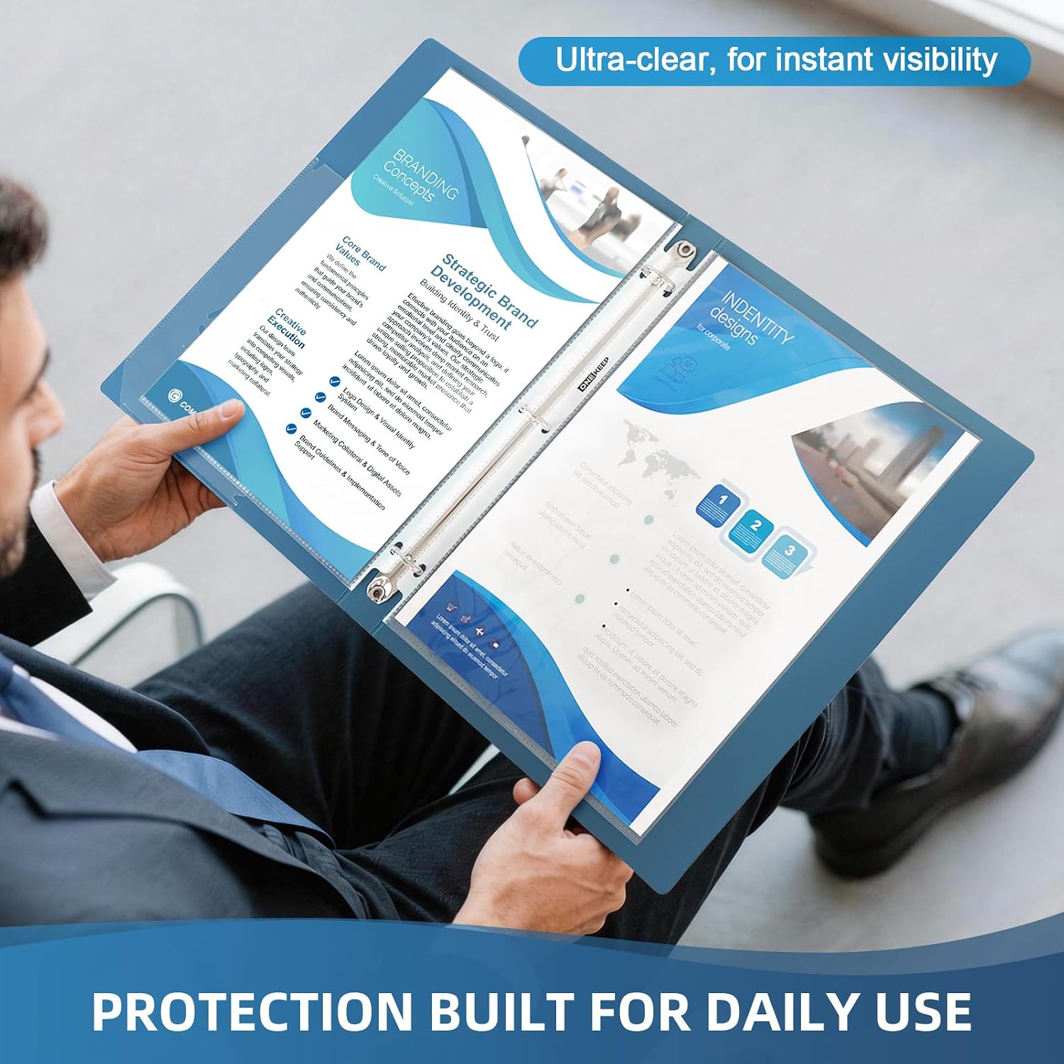 Detalle 2 de ONEKEEP Sheet Protectors, Polypropylene