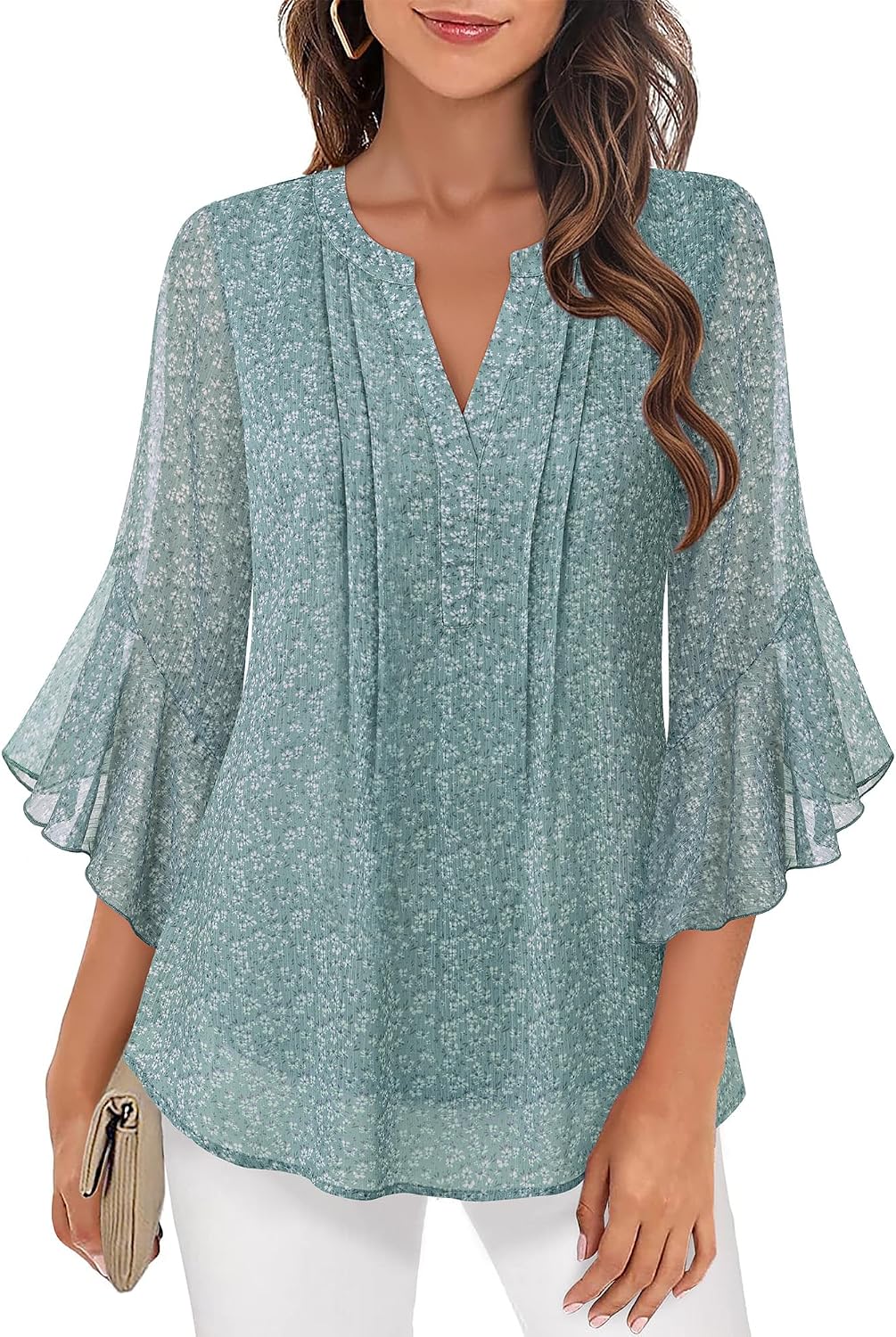 Thumbnail 2 de Timeson Women's 3/4 Sleeve Dressy Top