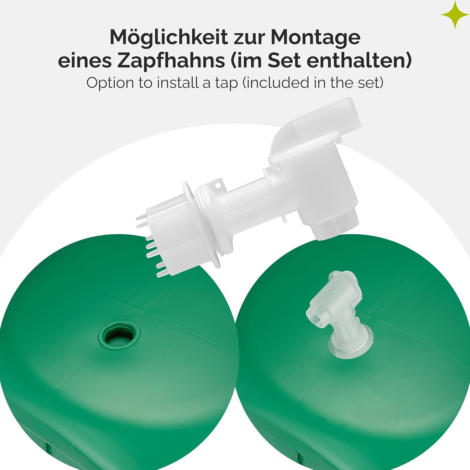 Detalle de Garronda Weithalsfass 40 Liter Futtertonne mit Deckel (ohne Dichtung), BPA-freies HDPE – GD-0142