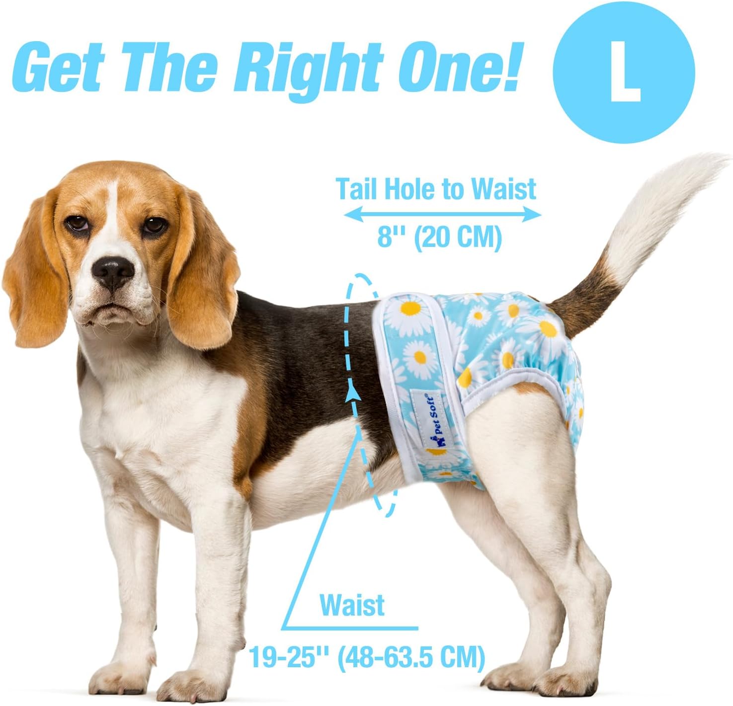 Thumbnail 3 de Pet Soft Dog Nappies Female washable period pants – reusable incontinence & heat nappies, 3-pack