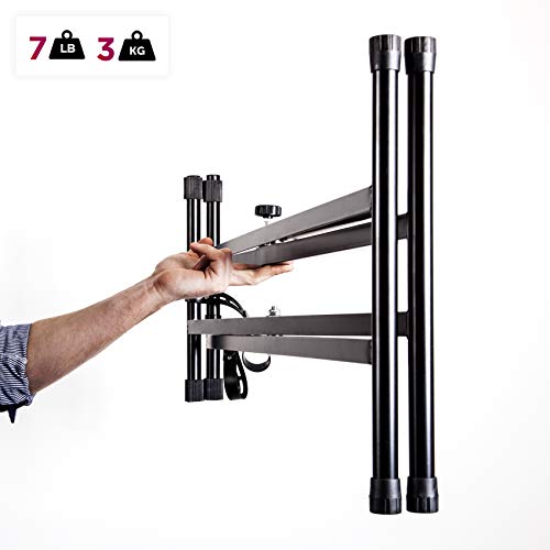 Detalle 2 de Duronic Keyboard Stand KS2B | Twin X Frame – Height Adjustable 33–98 cm