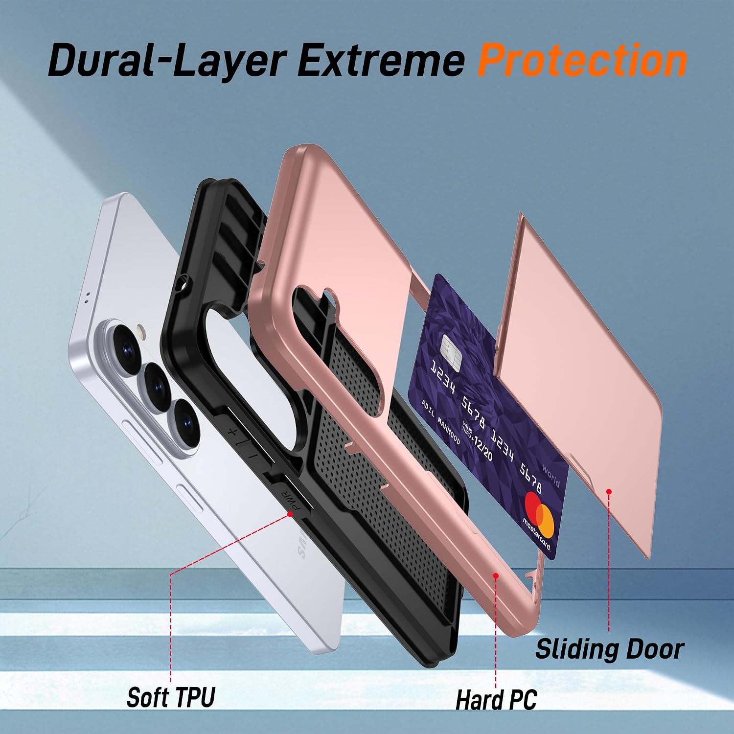 Detalle de Pilaru Galaxy S26 Wallet Case, Rose Gold
