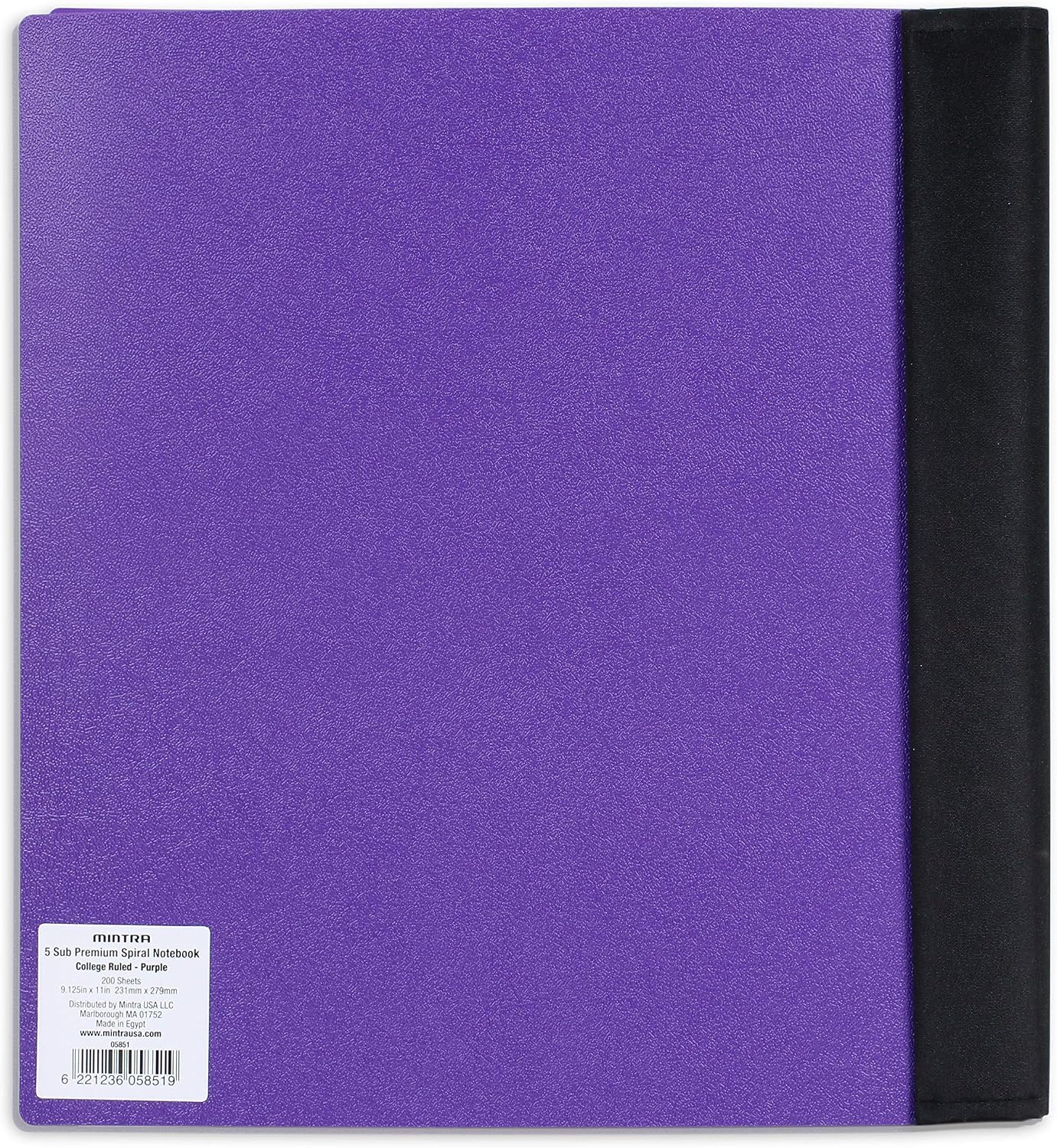 Detalle de Mintra Office Spiral Notebook, 5-Subject