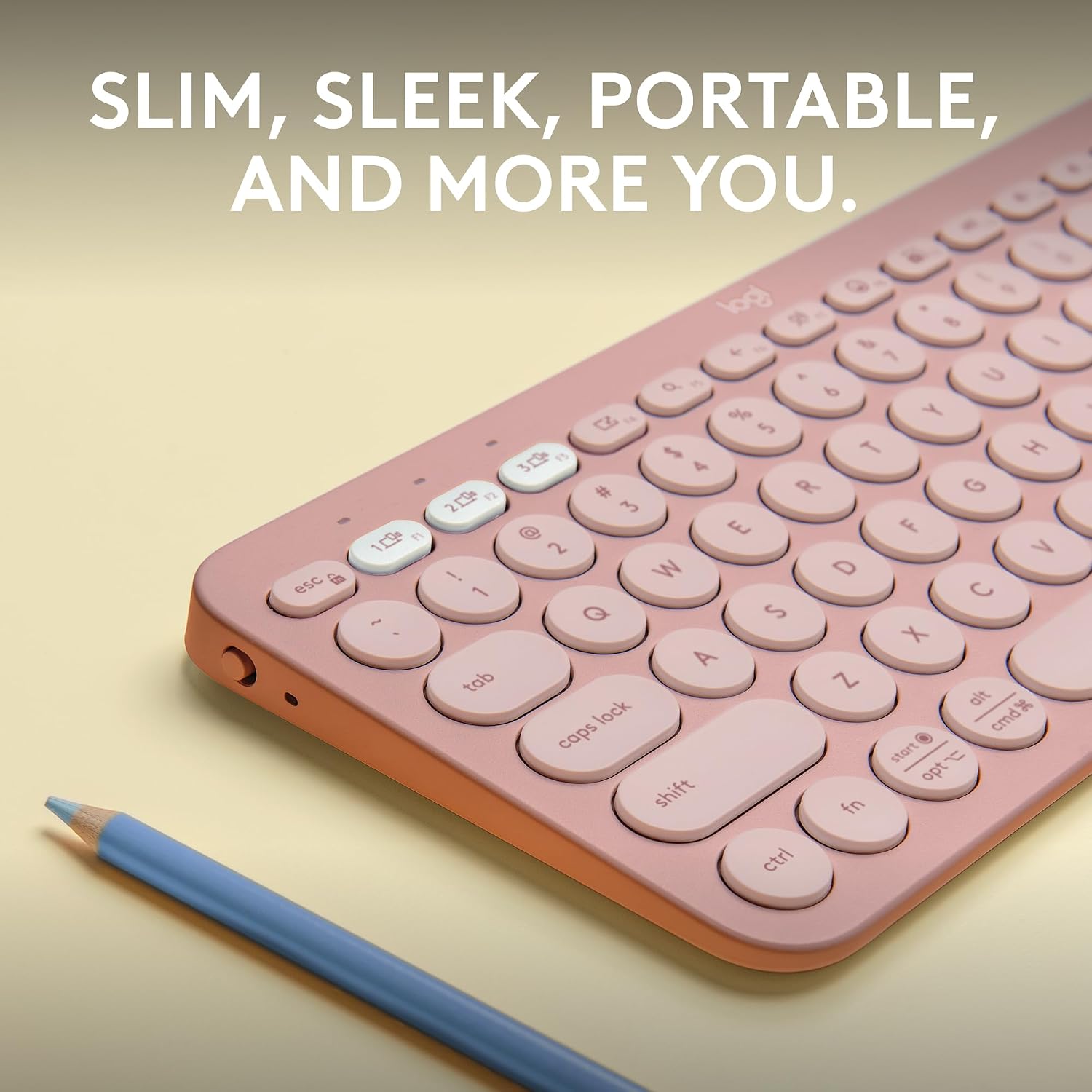 Detalle 2 de Logitech Pebble Keys 2 K380s UK wireless keyboard