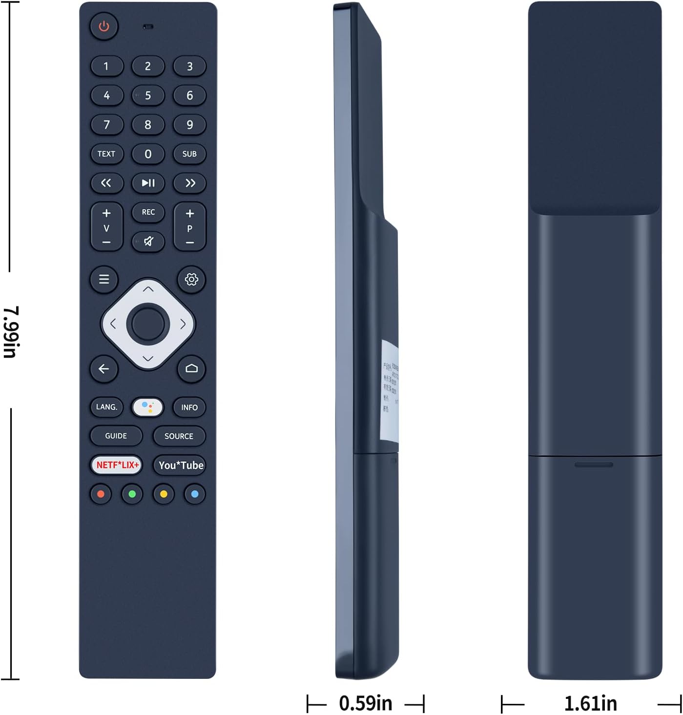 Thumbnail 1 de TCNOUMT Voice Replacement Remote Control for Nokia SMART TV 5800A