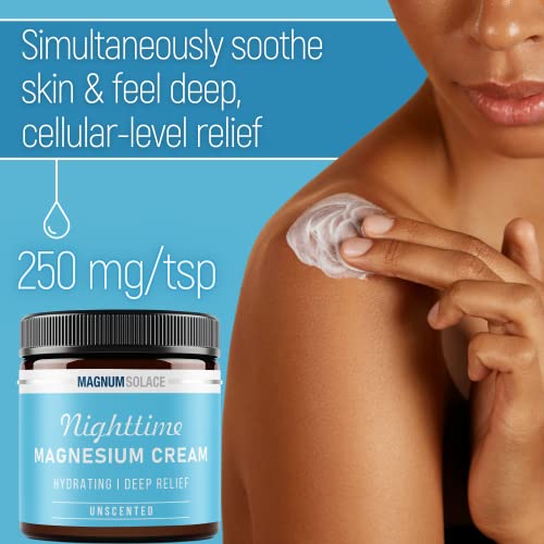 Detalle 2 de Magnum Solace Magnesium Lotion night cream for skin