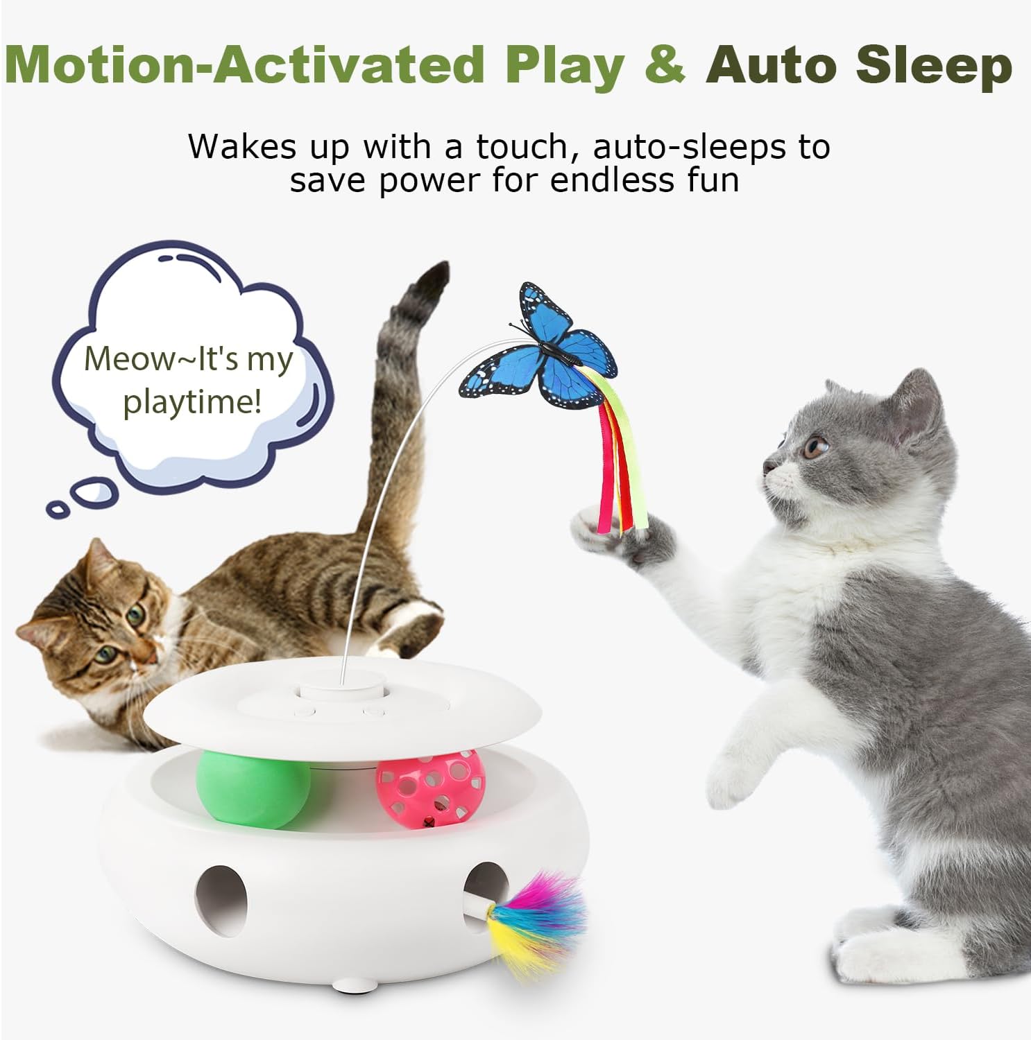 Detalle 2 de 3-in-1 Interactive Cat Toy