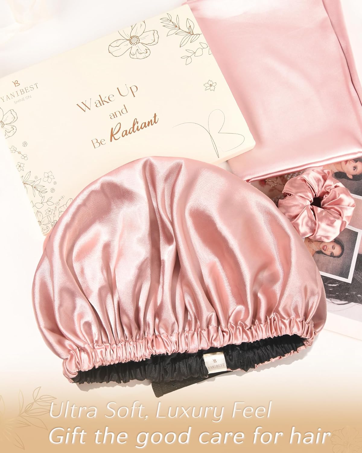 Thumbnail 5 de YANIBEST Adjustable Satin Bonnet: Double-Layer Comfort for Curly, Natural Hair
