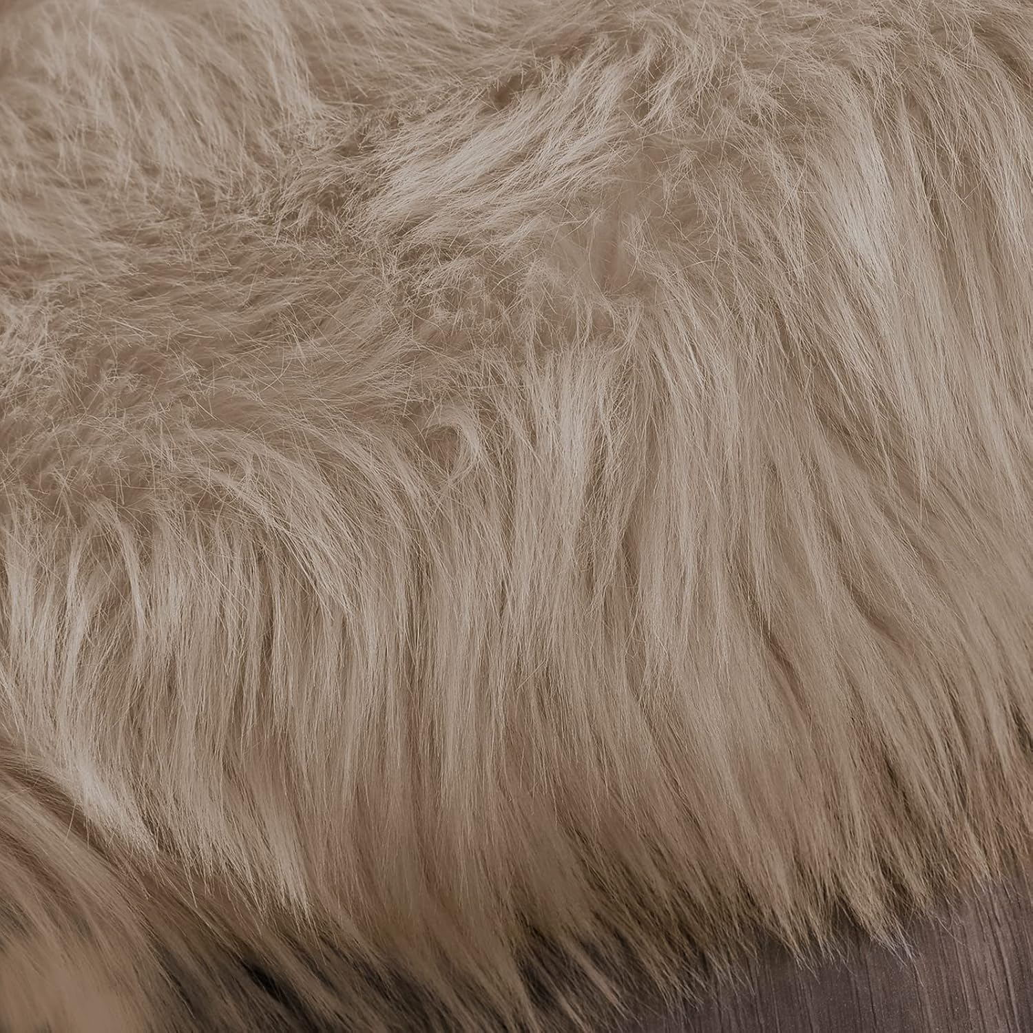 Thumbnail 6 de Latepis Shag Area Rug 6.7x10 Light Brown Beige