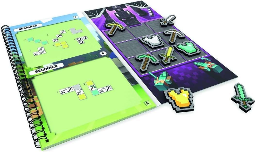 ThinkFun 76402 Minecraft – Das magnetische Reisespiel, gioco di logica deduttivo da viaggio