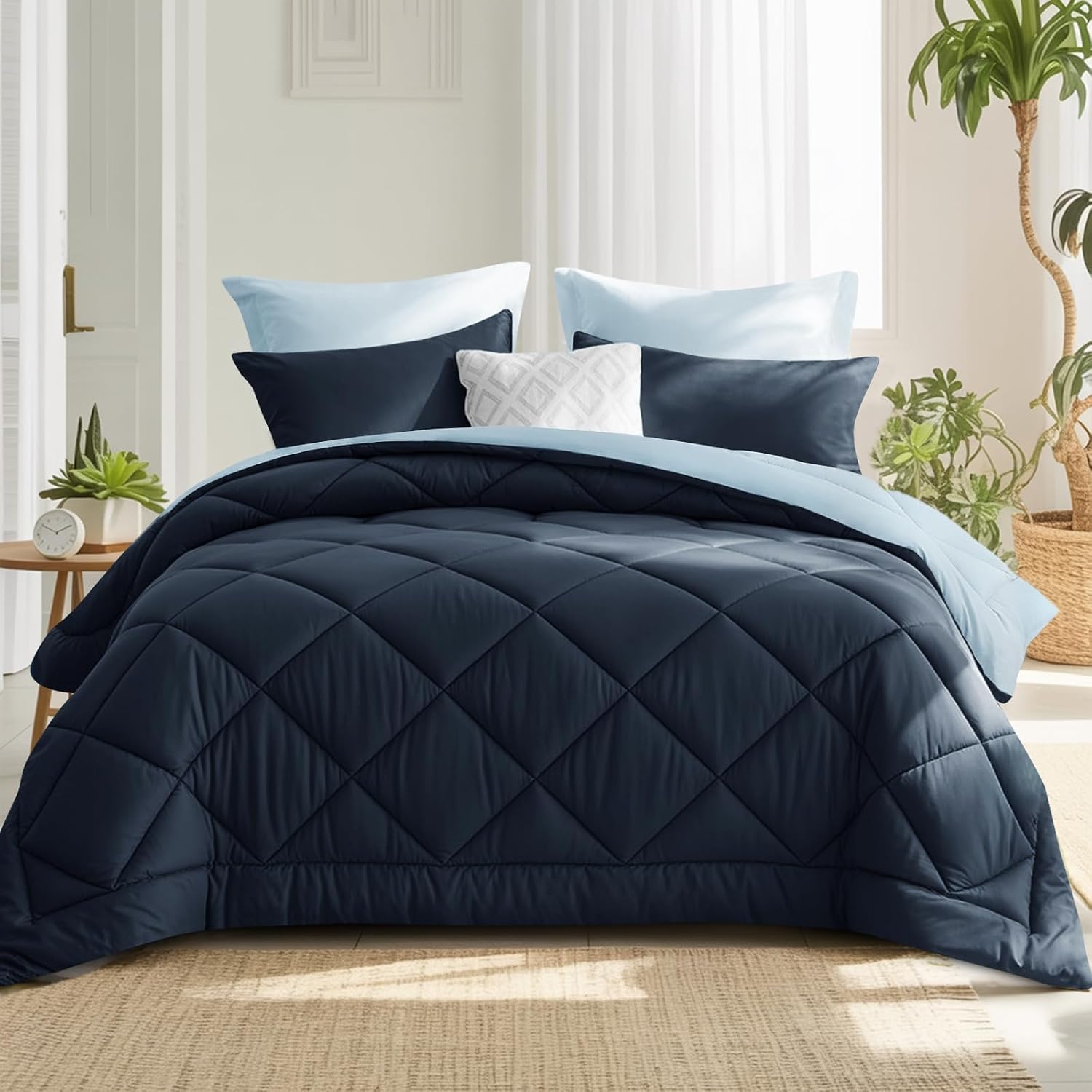 Thumbnail 1 de RUIKASI Coverless Duvet King Size 10.5 Tog – Reversible Comforter with 2 Pillowcases