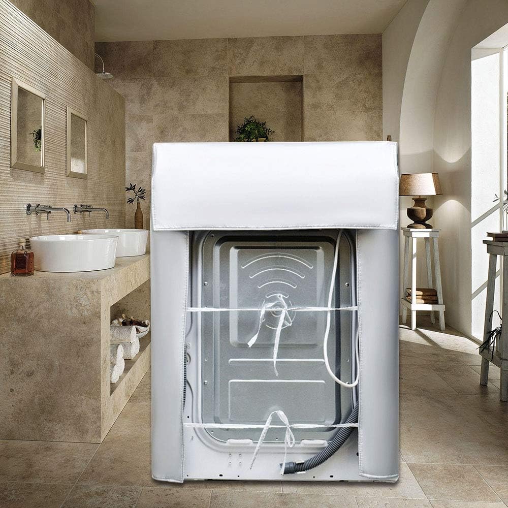 Thumbnail 2 de LEESITEC coprilavatrice da esterno impermeabile con apertura frontale, argento Oxford, XL 60×64×85 cm