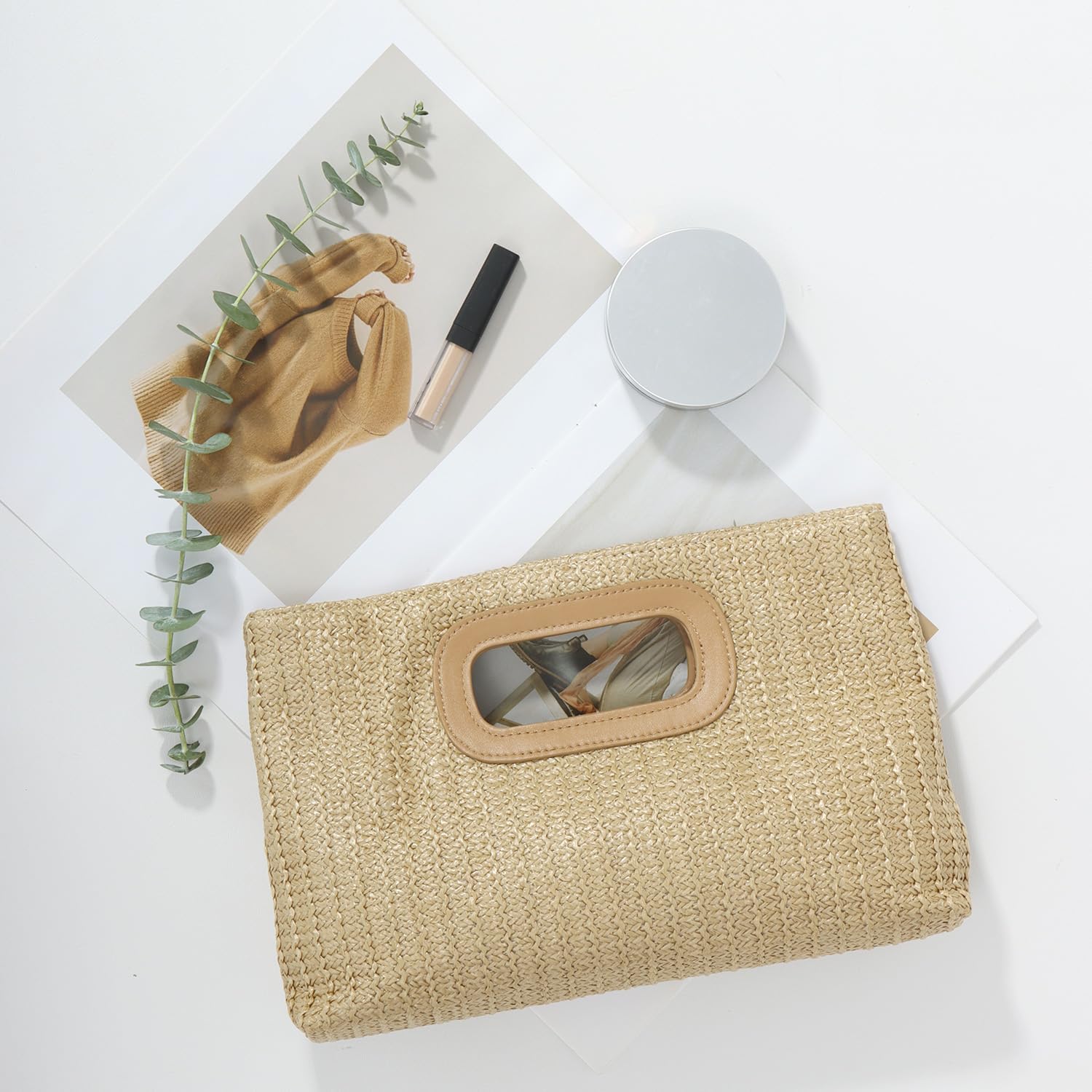 Thumbnail 2 de Freiesoldaten Straw Evening Clutch Bag
