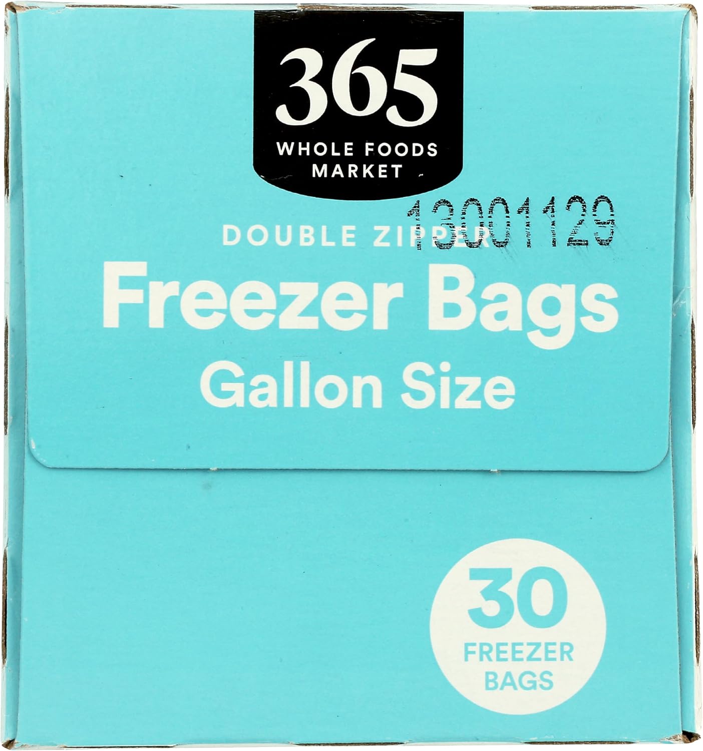 Detalle de 365 by Whole Foods Market Gallon Size Freezer Bags, Double Zipper, 30 Count