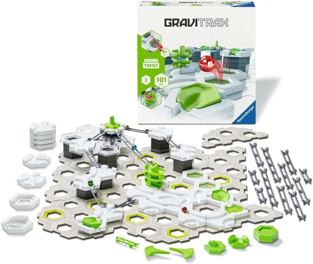 Detalle de Ravensburger GraviTrax 22576 Twist – zestaw startowy toru kulkowego z trampoliną