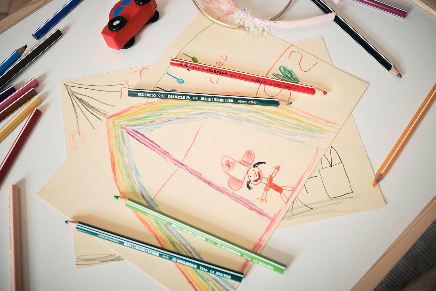 Thumbnail 4 de STABILO Dreikant-Buntstift Trio dick – 12er Pack