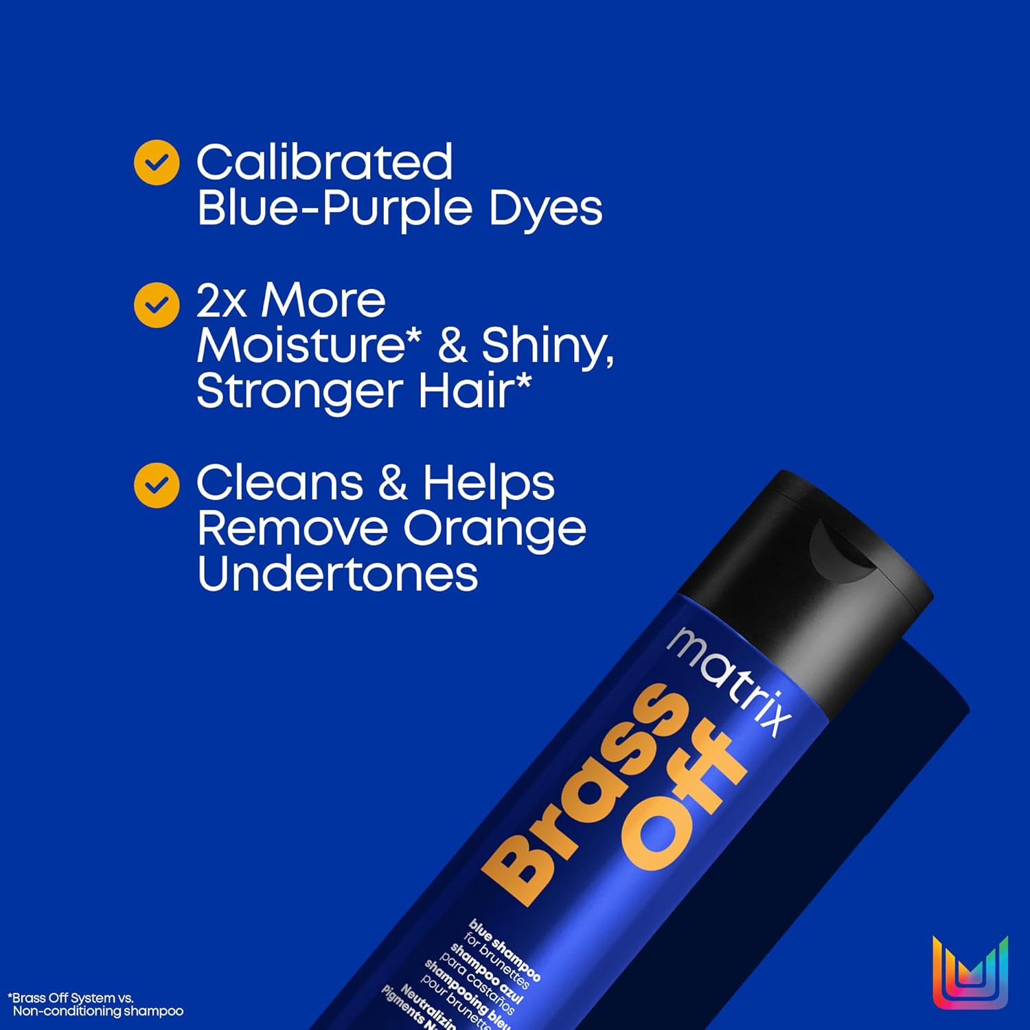 Thumbnail 3 de Matrix Brass Off Blue Toning Shampoo for Orange Undertones on Lightened Hair (Total Results)