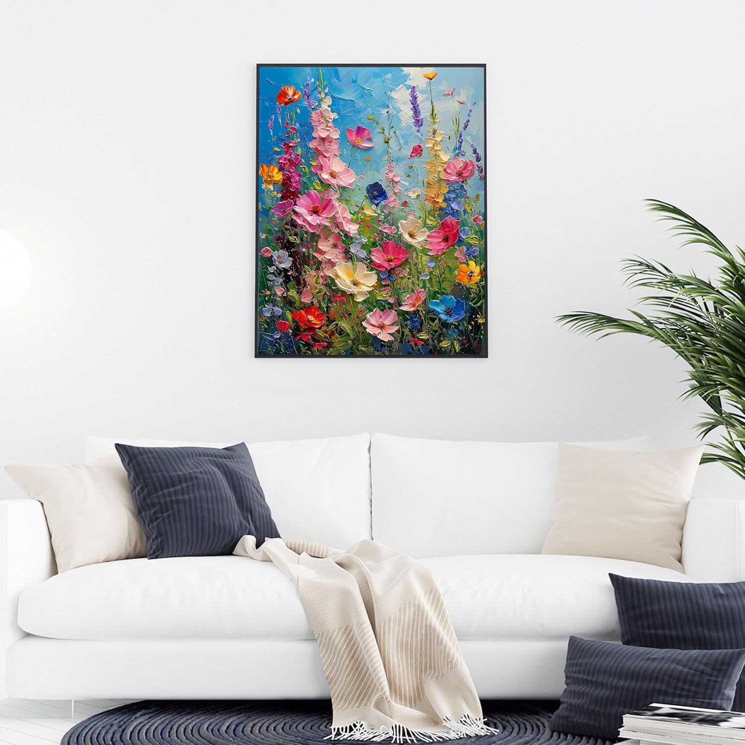 Detalle de Hongyrjy Wild Flowers paint by numbers 12x16in