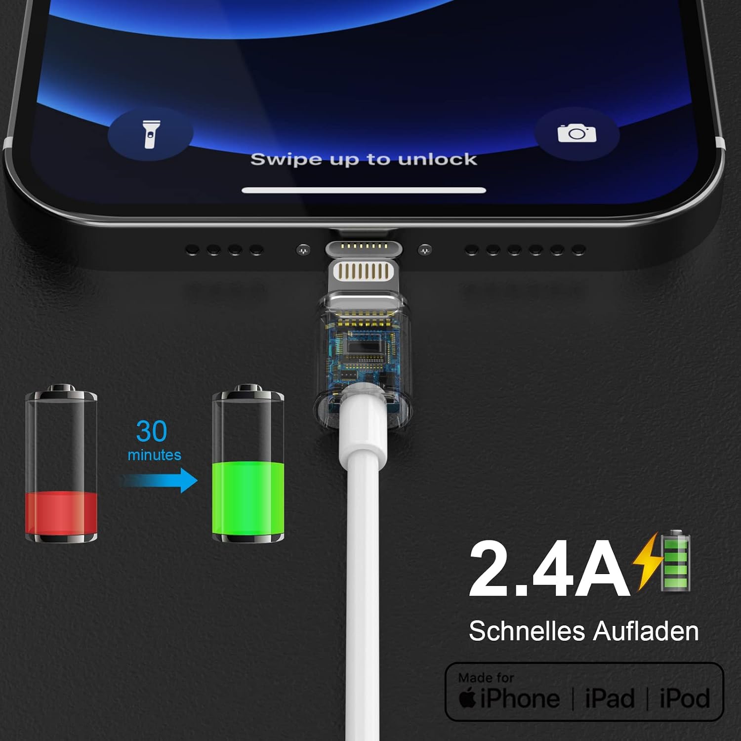 Detalle 2 de Apple MFi Certified 4er-Pack 25W USB‑C Netzteil